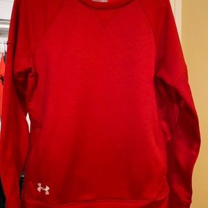 Red Under Armour sweatshirt